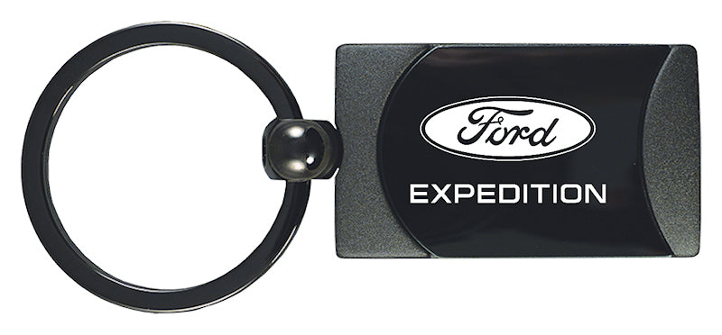 Ford Expedition Two-Tone Rectangular Key Fob - Gun Metal