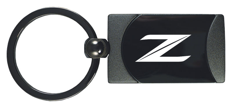 Nissan Z (New) Two-Tone Rectangular Key Fob - Gun Metal