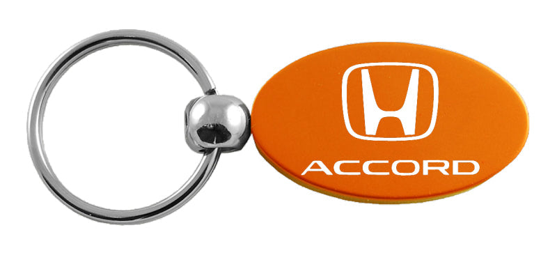 Honda Accord Oval Key Fob - Orange