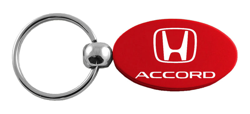 Honda Accord Oval Key Fob - Red