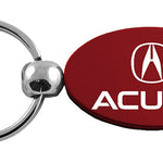 Acura Oval Key Fob - Burgundy