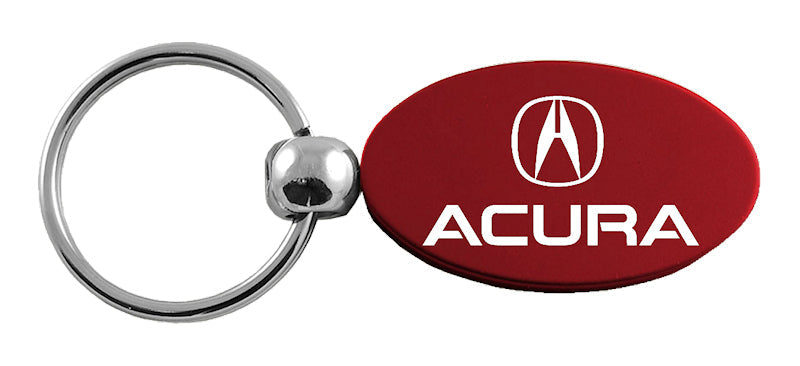 Acura Oval Key Fob - Burgundy