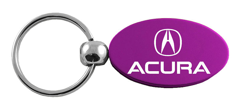 Acura Oval Key Fob - Purple