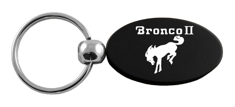 Ford Bronco II Oval Key Fob - Black