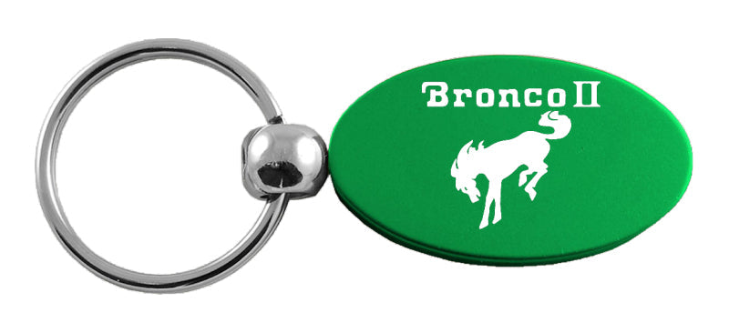 Ford Bronco II Oval Key Fob - Green