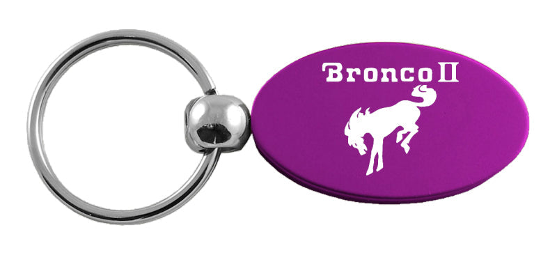 Ford Bronco II Oval Key Fob - Purple
