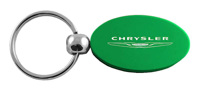 Chrysler Oval Key Fob - Green