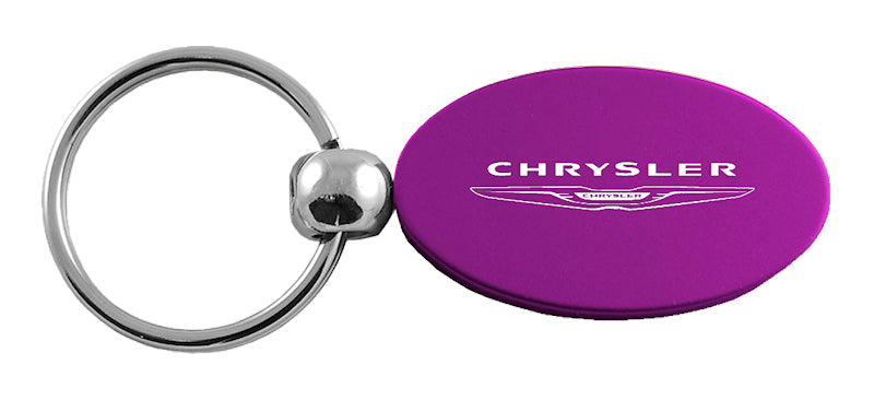 Chrysler Oval Key Fob - Purple