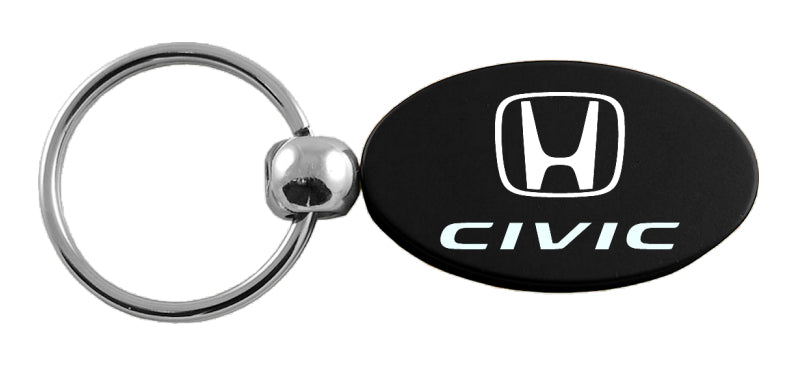 Honda Civic Oval Key Fob - Black