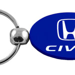 Honda Civic Oval Key Fob - Blue