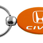 Honda Civic Oval Key Fob - Orange