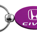 Honda Civic Oval Key Fob - Purple