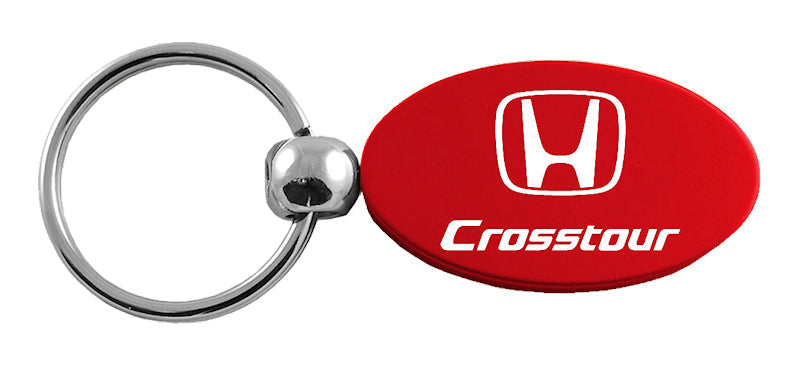 Honda Crosstour Oval Key Fob - Red