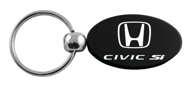 Honda Civic SI Oval Key Fob - Black