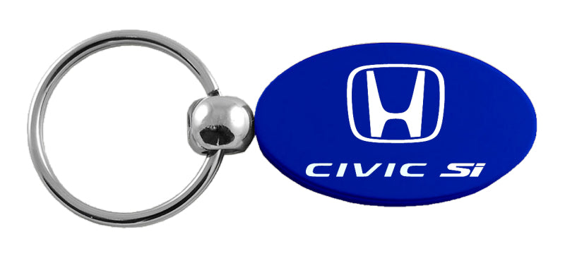 Honda Civic SI Oval Key Fob - Blue