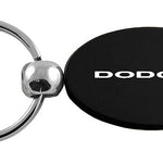 Dodge Stripe Oval Key Fob - Black