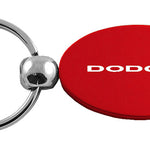 Dodge Stripe Oval Key Fob - Red