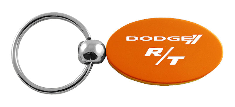 Dodge R/T Oval Key Fob - Orange