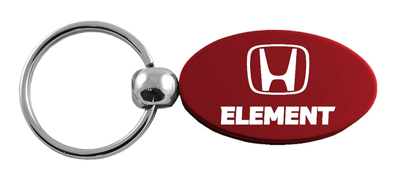 Honda Element Oval Key Fob - Burgundy