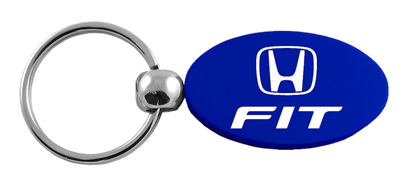 Honda Fit Oval Key Fob - Blue