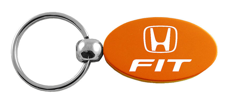 Honda Fit Oval Key Fob - Orange