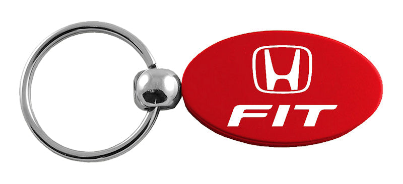 Honda Fit Oval Key Fob - Red