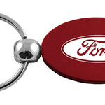 Ford Oval Key Fob - Burgundy