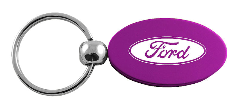 Ford Oval Key Fob - Purple