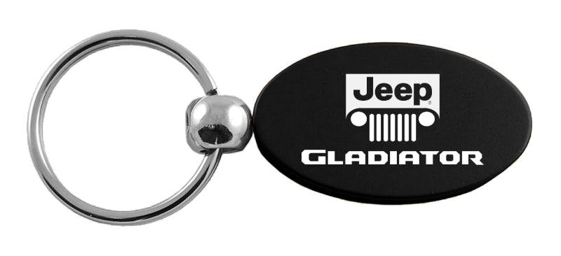 Jeep Gladiator Oval Key Fob - Black