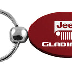 Jeep Gladiator Oval Key Fob - Burgundy