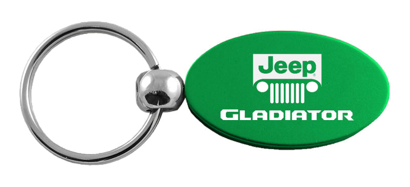 Jeep Gladiator Oval Key Fob - Green