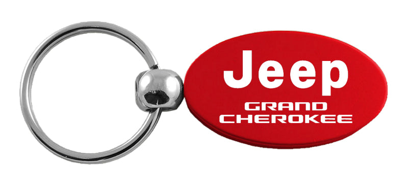 Jeep Grand Cherokee Oval Key Fob - Red