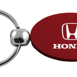 Honda Oval Key Fob - Burgundy