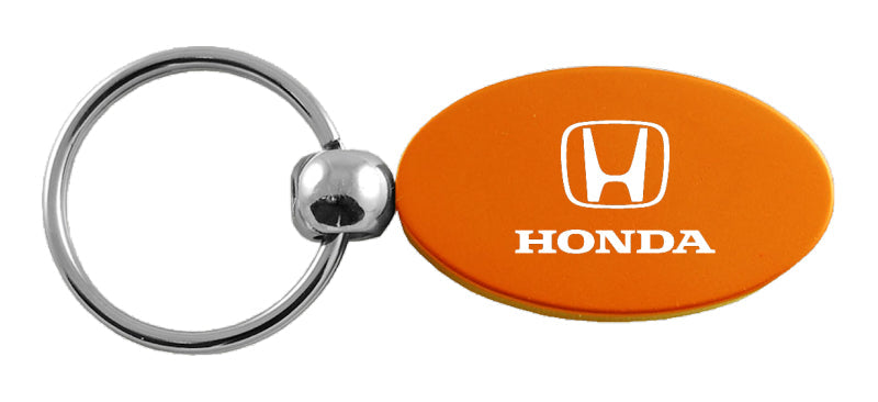 Honda Oval Key Fob - Orange