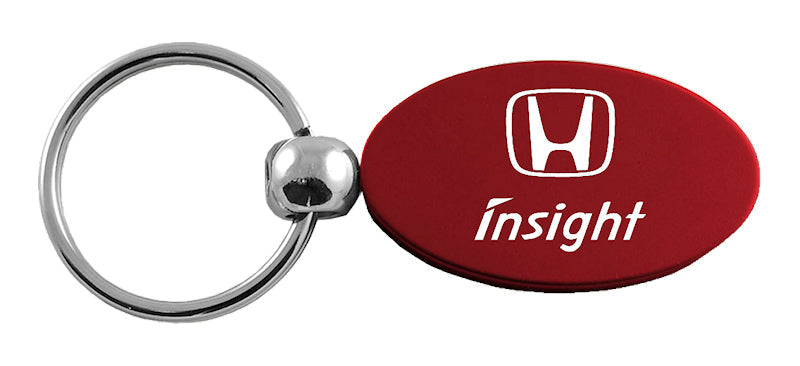 Honda Insight Oval Key Fob - Burgundy