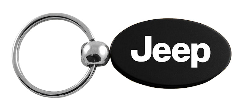 Jeep Oval Key Fob - Black