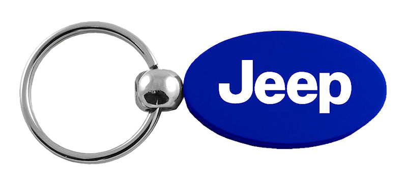 Jeep Oval Key Fob - Blue