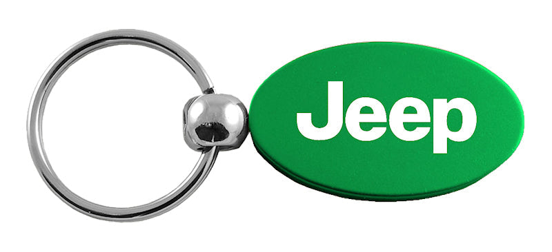 Jeep Oval Key Fob - Green