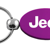 Jeep Oval Key Fob - Purple