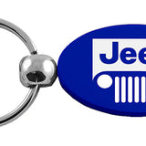 Jeep Grill Oval Key Fob - Blue