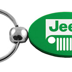 Jeep Grill Oval Key Fob - Green