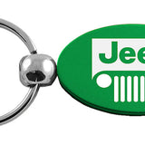 Jeep Grill Oval Key Fob - Green