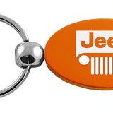 Jeep Grill Oval Key Fob - Orange