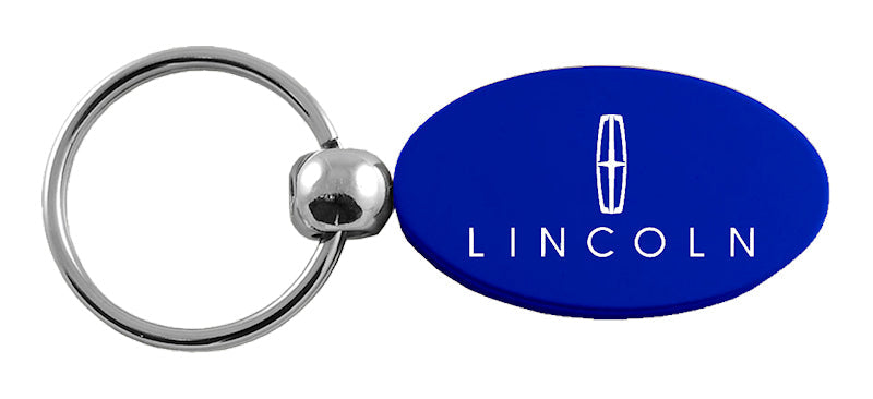 Lincoln Oval Key Fob - Blue