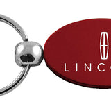 Lincoln Oval Key Fob - Burgundy