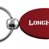 Ram Longhorn Oval Key Fob - Burgundy