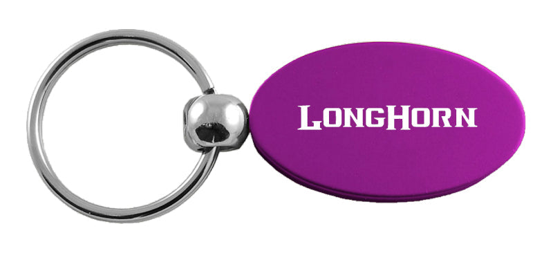 Ram Longhorn Oval Key Fob - Purple