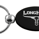 Ram Longhorn Skull Oval Key Fob - Black