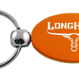 Ram Longhorn Skull Oval Key Fob - Orange