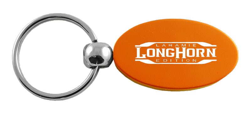 Ram Longhorn Laramie Oval Key Fob - Orange